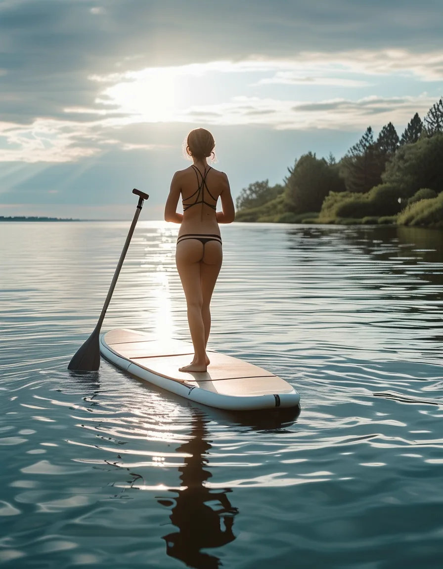 SUP Yoga: Downward Dog on Water (Falling Is Part of the Class)